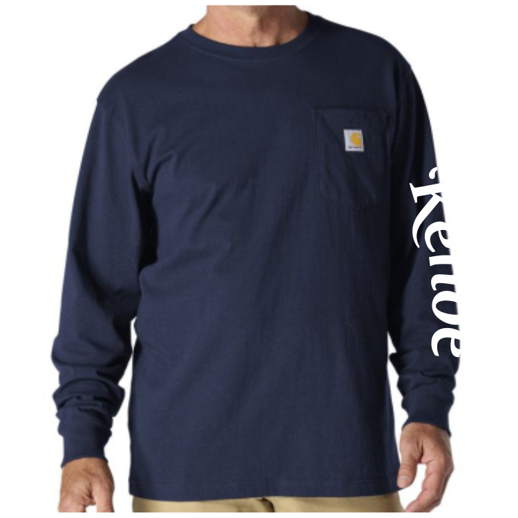 Carhartt Pocket Long Sleeve Tee - Navy