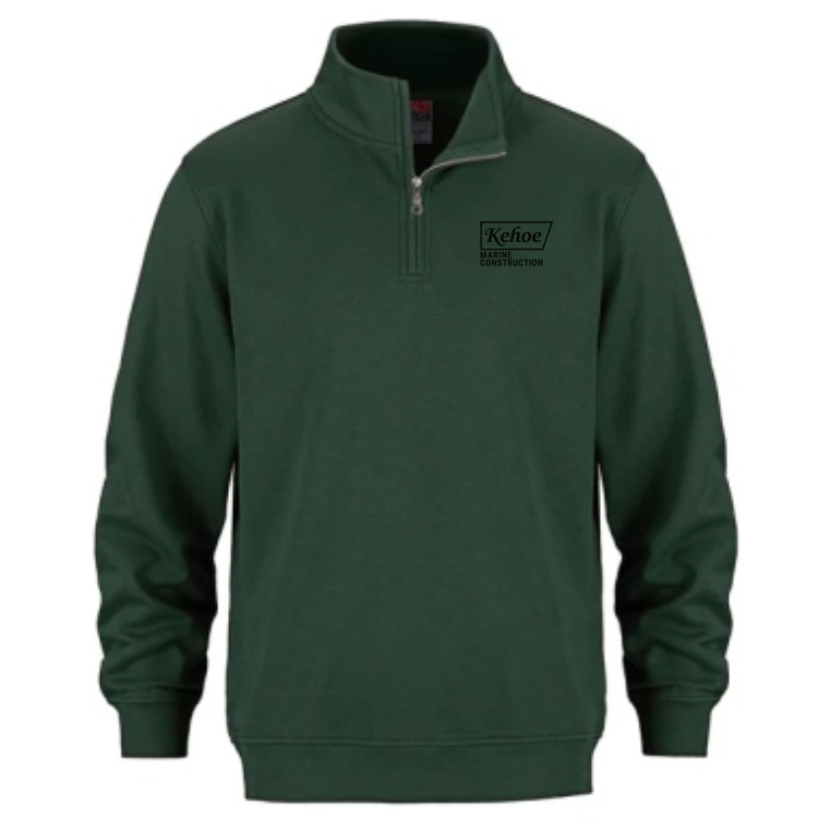 Adult Quarter Zip Sweatshirt -Forest
