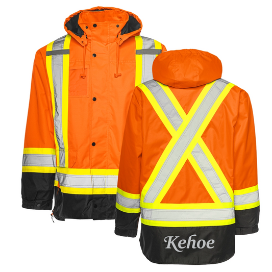 6-in-1 Hi Vis Winter Parka Orange