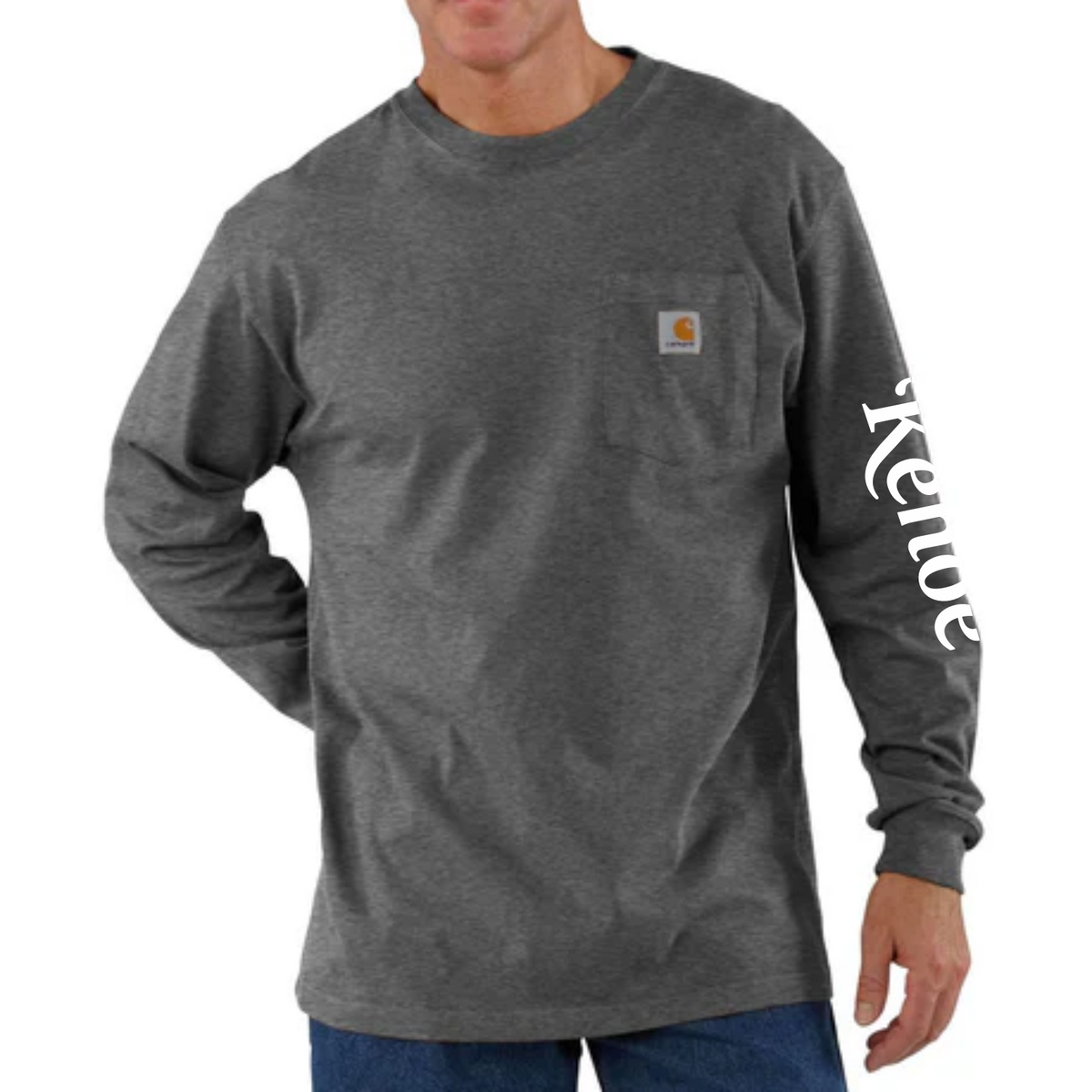 Carhartt Pocket Long Sleeve Tee - Carbon Heather